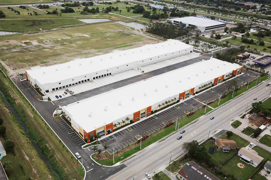 Airport Logistics Park Warehouses Aerial