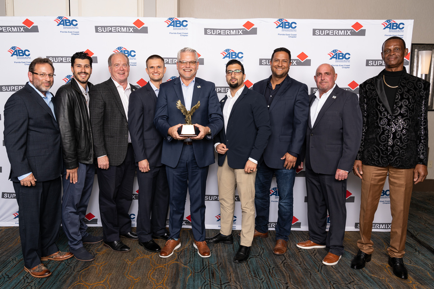 Project team accepts ABC Excellence in Construction Award
